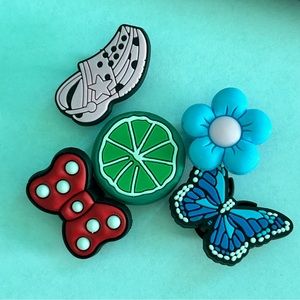 5 piece croc charm set